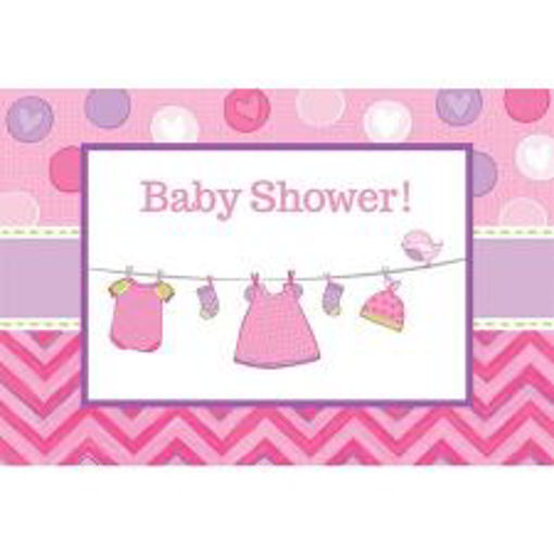 Picture of ITS A GIRL INVITATIONS W ENVELOPES